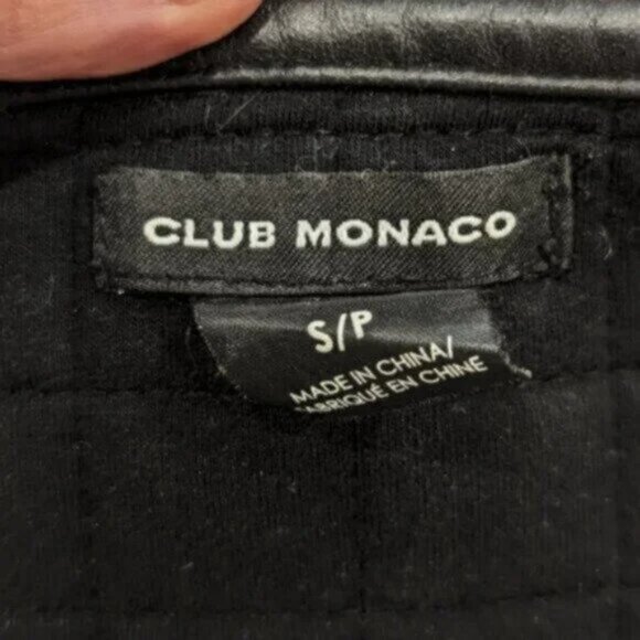 Club Monaco quilted black jacket - Picture 5 of 5